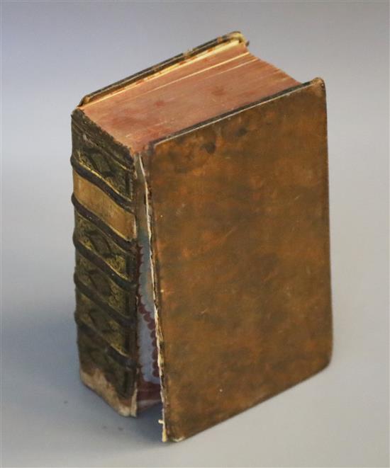 Bible in Latin - Biblia Sacra Vulgate Editionis Sixti V. Pont M Jussu Recoginate et Clementi VIII ..., 8vo, calf,